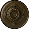 Ekena Millwork Monique Ceiling Medallion (Fits Canopies up to 3 3/4"), Hand-Painted Brass, 13 3/4"OD x 1"P CM13MOBRS - alternate 1